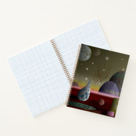 Planet der Formen Spiral Notebook 8.5x11 Notizbuch