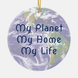 Planet Earth Christmas Ornament