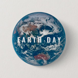 Planet Earth - Earth Day Badge Button