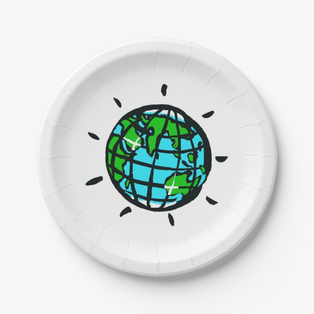 Planet EARTH - Earth Day - Conservation - Party Pappteller (Vorderseite)