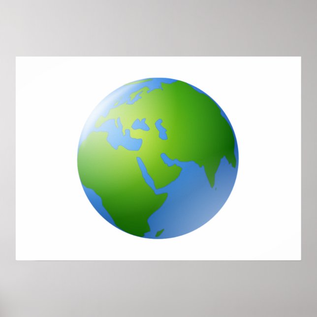 Planet Earth Globe Poster (Vorne)