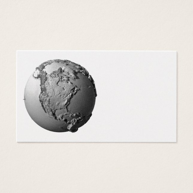 Planet Earth On White Arrière - plan - Amérique du (Devant)