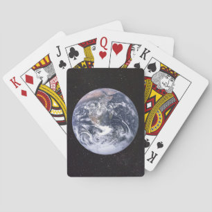 Planet Earth Starry Sky Spielkarten