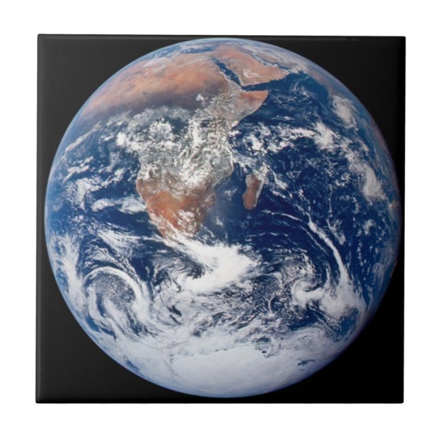 Planet Earth view from Apollo 17 Fliese (Vorderseite)