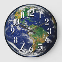 Planet Earth Wall Clock