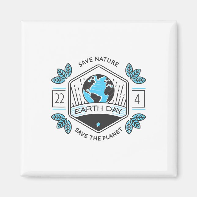 Planet Environmenta des Earth Day Magnet (Vorne)