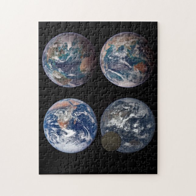 Planet Erde aus verschiedenen Ansichten der NASA-B (Vertikal)