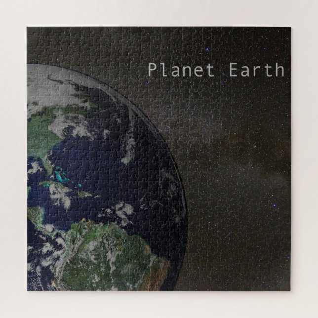 Planet Erde in der Milchstraße (Vertikal)