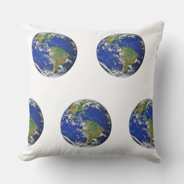 Planet Erde Kissen (Vorderseite)