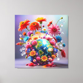 Planet Erde Leinwanddruck