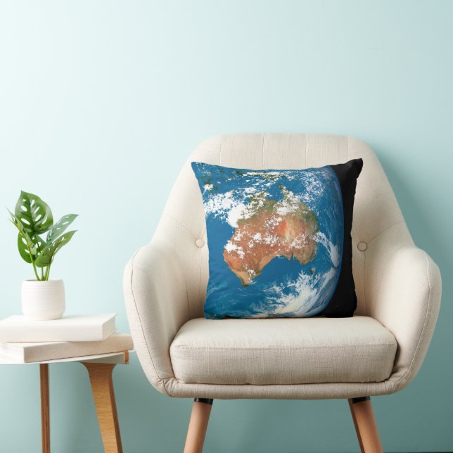 Planet Erde mit Wolken über Australien. Kissen (Stuhl )