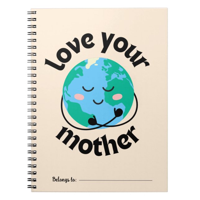 PLANET ERDE NOTEBOOK - LIEBE IHRER MUTTER NOTIZBLOCK (Vorderseite)