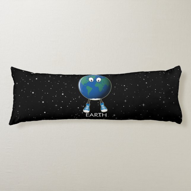 Planet Erde & Sterne Seitenschläferkissen (Vorderseite)