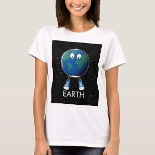 Planet Erde & Sterne T-Shirt