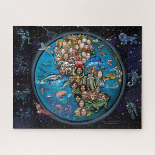 Planet Erde und Sternbilder
