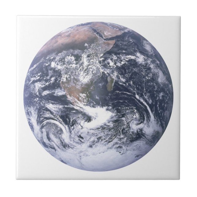 Planet Erde vom Weltraum Erde Tag Fliese (Vorderseite)