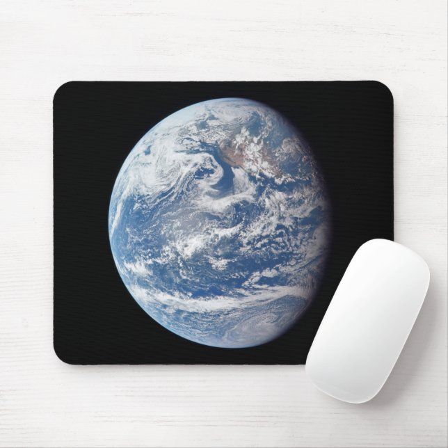 Planet Erde von der Apollo 11 Crew genommen. Mousepad (Mit Mouse)