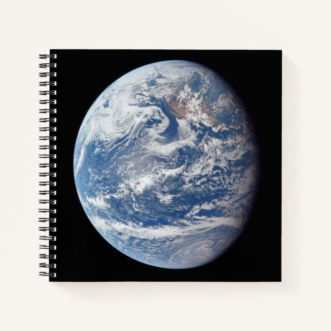 Planet Erde von der Apollo 11 Crew genommen. Notizbuch (Vorderseite)
