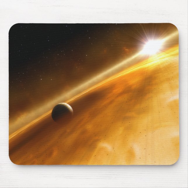 Planet Fomalhaut B, das einen Stern in Umlauf Mousepad (Vorne)
