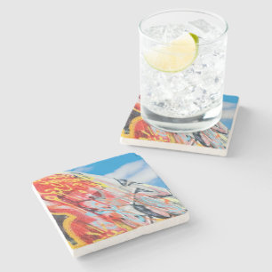 Planet Graffiti Steinuntersetzer