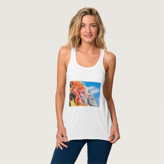 Planet Graffiti Tank Top (Vorderseite Vollansicht)