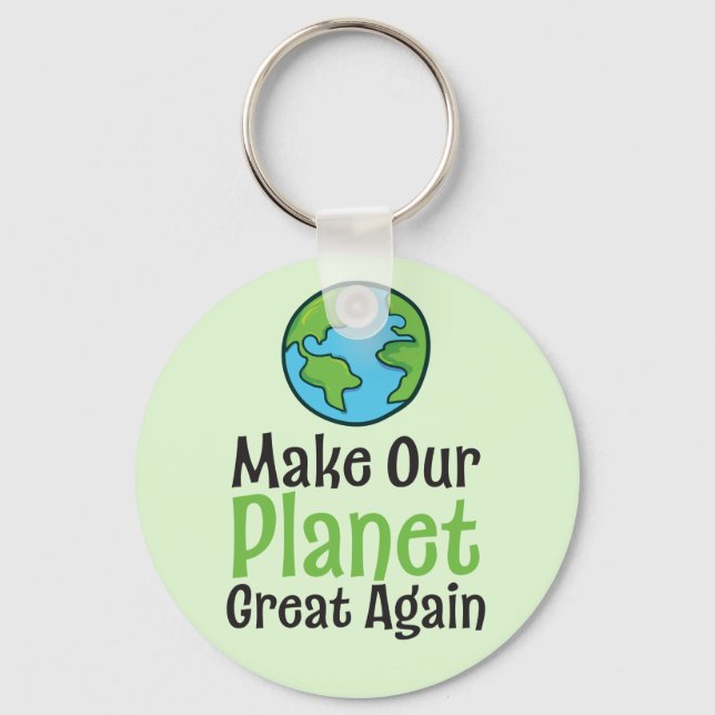Planet Great Again 2,25" Basic Button Schlüsselanh Schlüsselanhänger (Vorderseite)