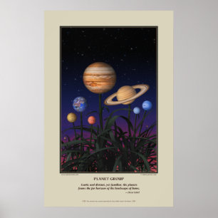 Planet Group Print Poster