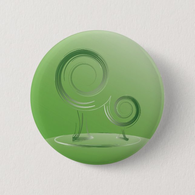 Planet grün button (Vorderseite)