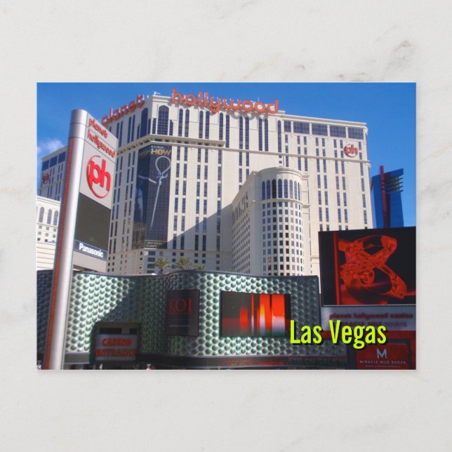 Planet Hollywood, Vegas Postkarte (Vorderseite)