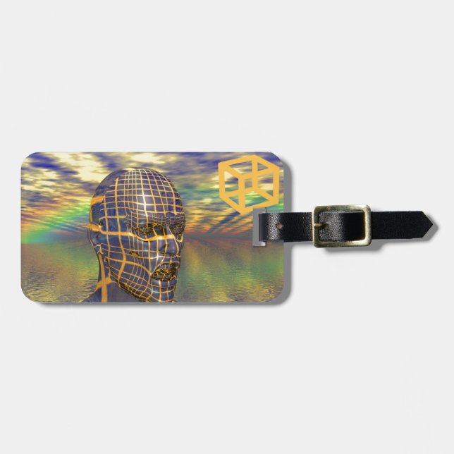 Planet-Illusion Gepäckanhänger (Vorderseite horizontal)