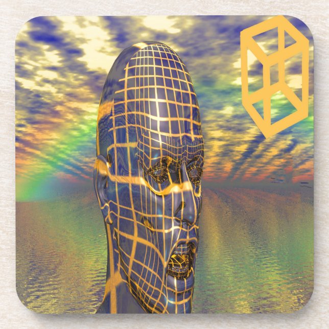 Planet-Illusion Getränkeuntersetzer (Vorderseite)