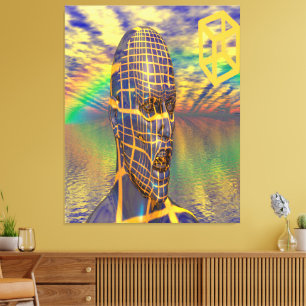 Planet-Illusion Leinwanddruck