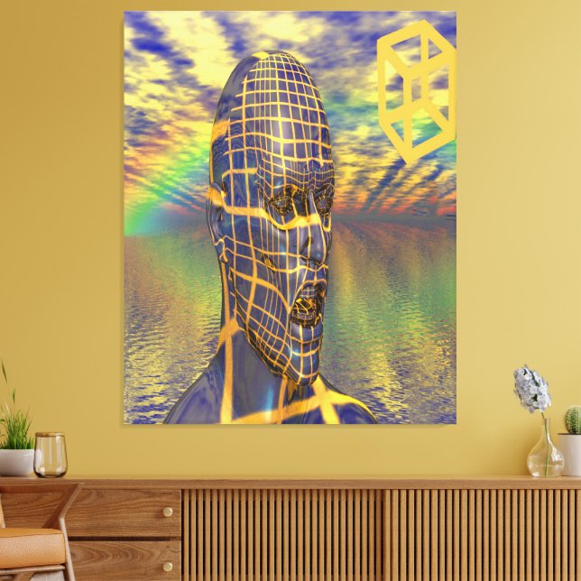 Planet-Illusion Leinwanddruck (Insitu (Wohnzimmer))