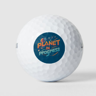 Planet im Gange Golfball