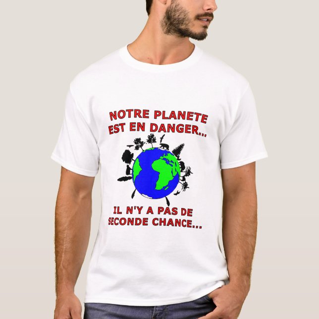 PLANET IN GEFAHR T-Shirt (Vorderseite)