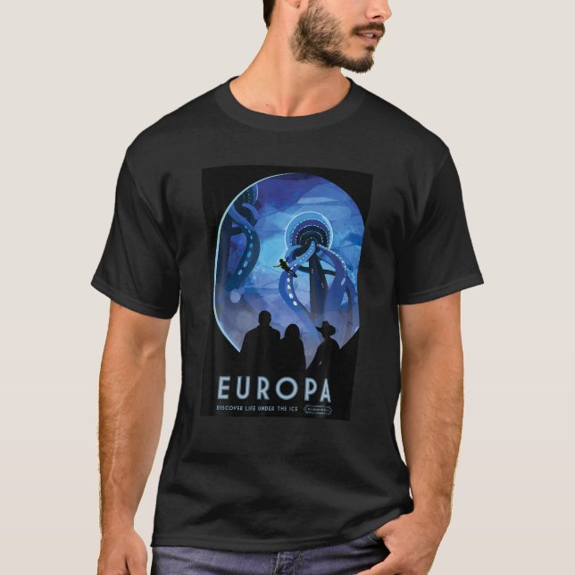 Planet Jupiter Europa Space Travel Shirt (Vorderseite)