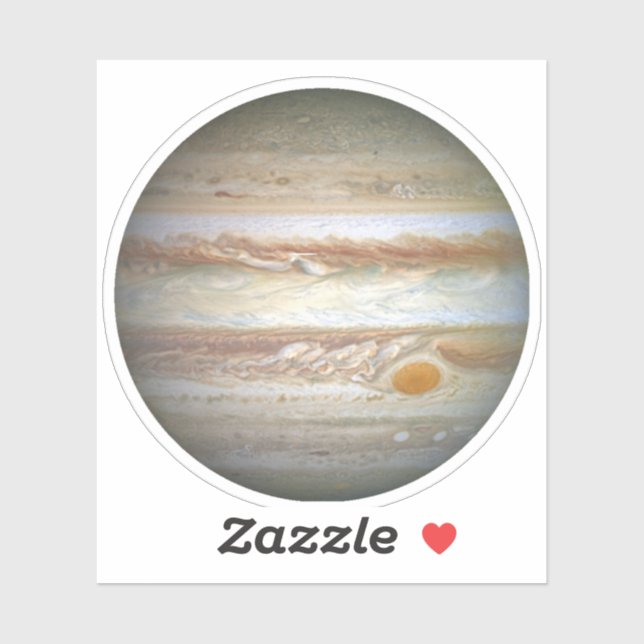 Planet Jupiter Foto Aufkleber (Blatt)