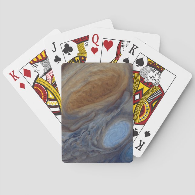 Planet Jupiter Großer Roter Platz Spielkarten (Rückseite)