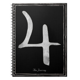 Planet Jupiter hat silberstyliertes Symbol Notizblock