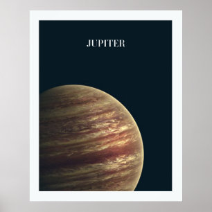 Planet Jupiter Kids Room Art Poster
