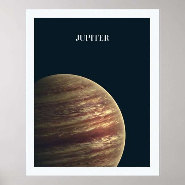 Planet Jupiter Kids Room Art Poster (Vorne)