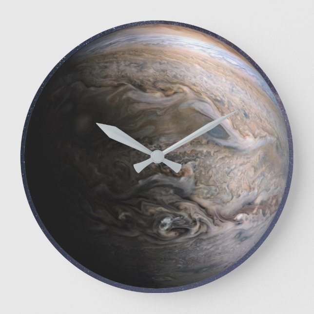 Planet Jupiter Large Clock Große Wanduhr (Vorderseite)
