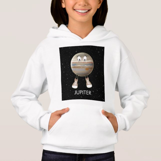 Planet Jupiter & Stars Hoodie (Vorderseite)