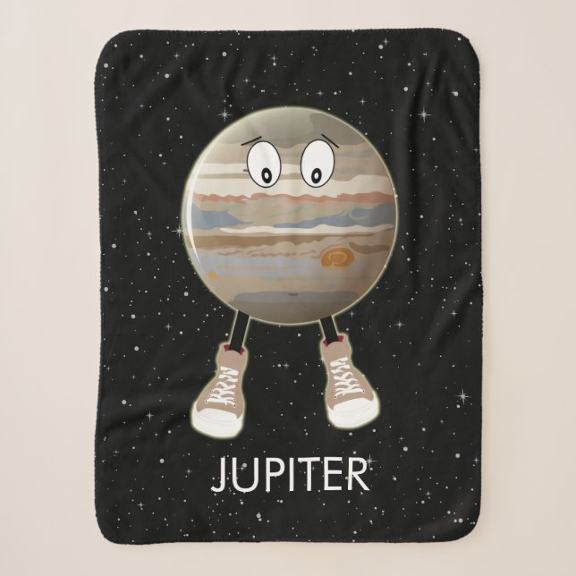Planet Jupiter & Stars Sherpadecke (Vorderseite)