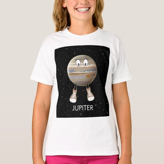 Planet Jupiter & Stars T-Shirt (Vorderseite)