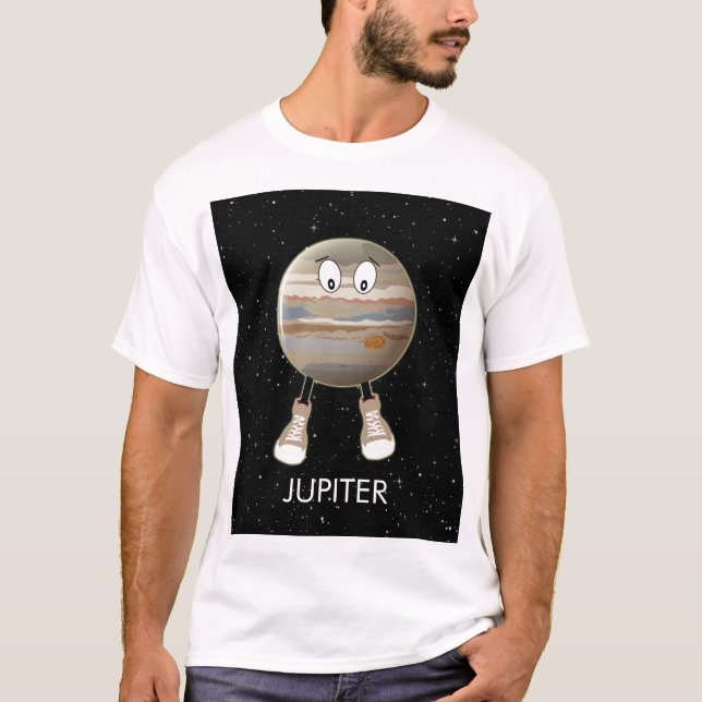 Planet Jupiter & Stars T-Shirt (Vorderseite)