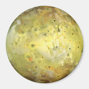 PLANET JUPITERS MOON IO-Farbe (Sonnensystem) Magnet