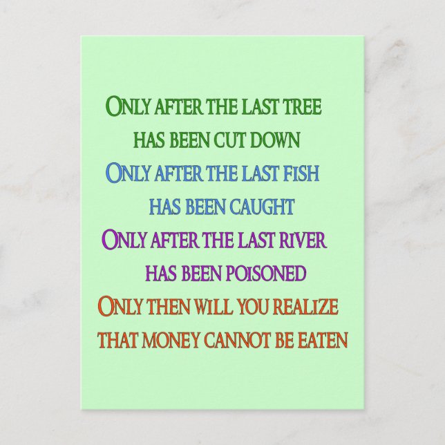 Planet Lament Postkarte (Vorderseite)