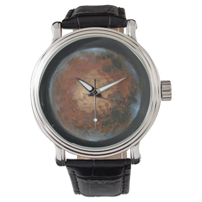 Planet Mars Armbanduhr (Vorderseite)