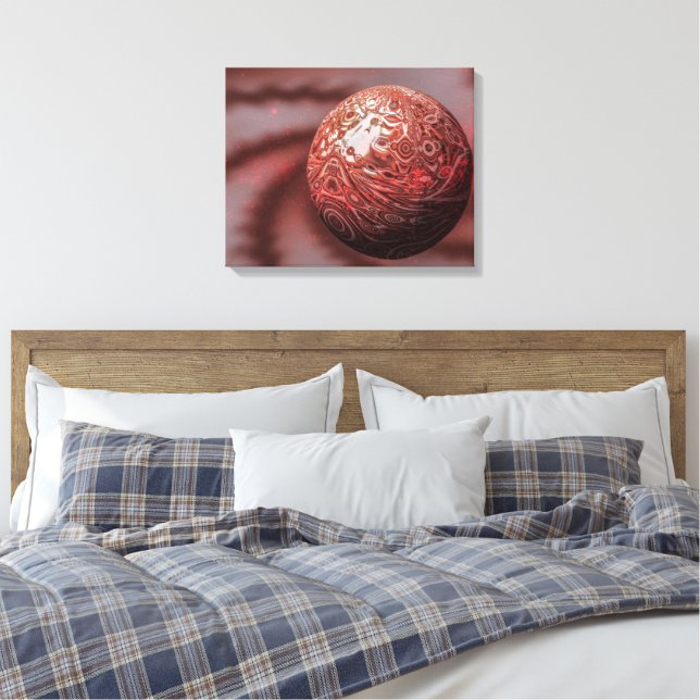 Planet Mars. Außenansicht. Leinwanddruck (Insitu (Schlafzimmer))